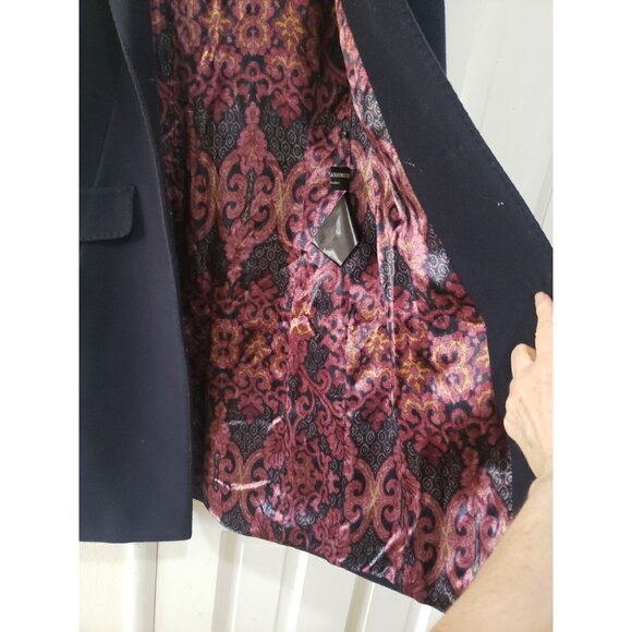 Cinzia Rocca Women’s Navy Blue Wool Cashmere Pea Coat Size 38 US 2 Italy - Picture 7 of 13